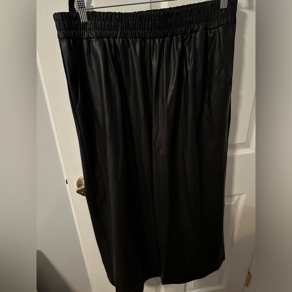 Plus size pleather pants